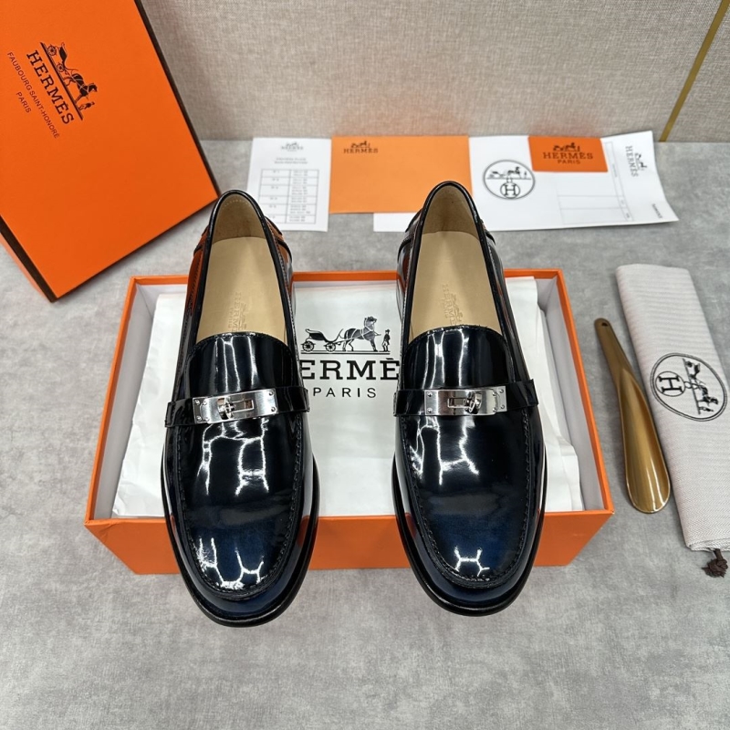 H**mes leather shoes